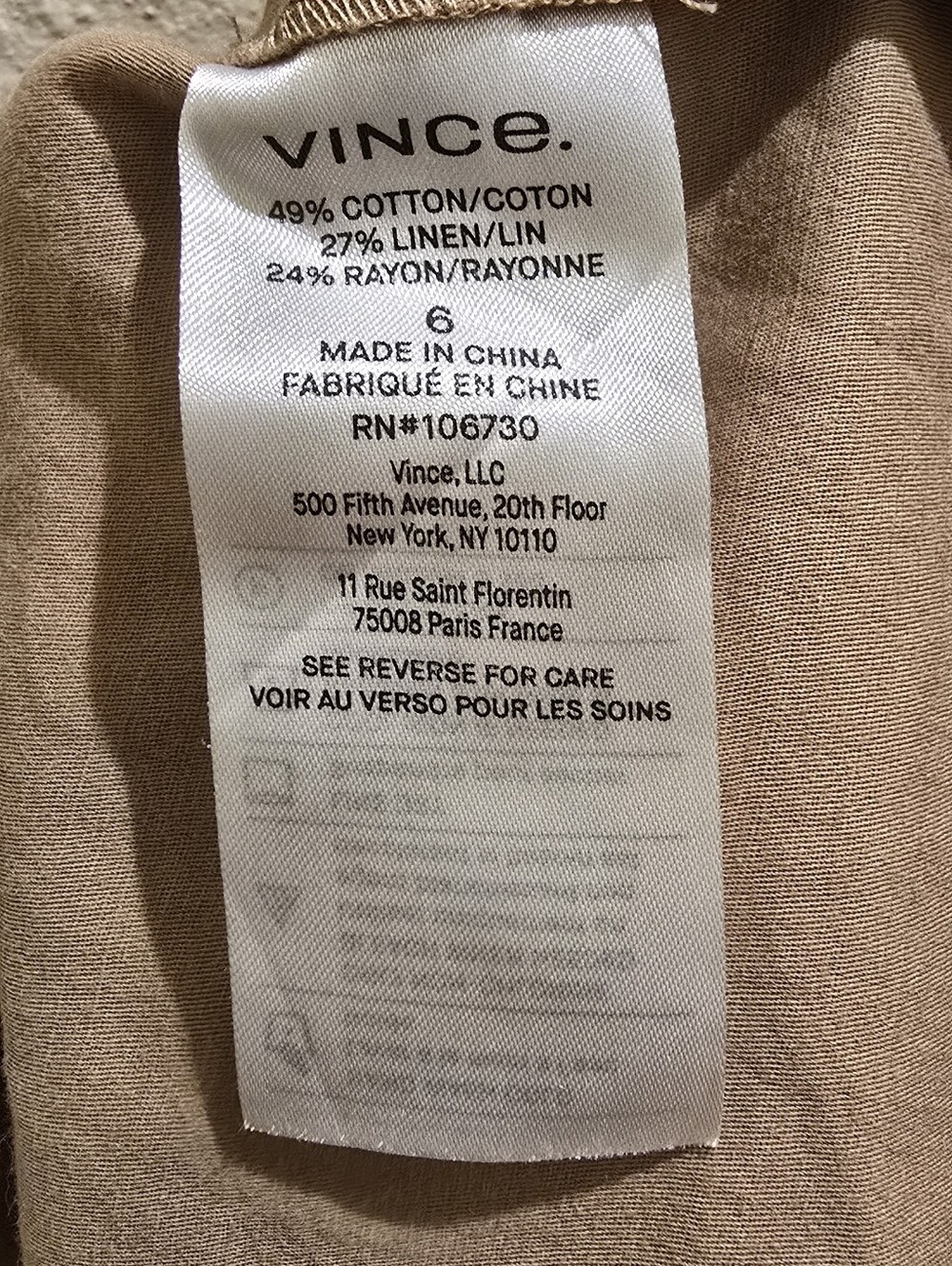 Vince Cotton Blend Pleated Flare Mini Skirt Camel Tan NWOT Size 6 - Picture 8 of 9